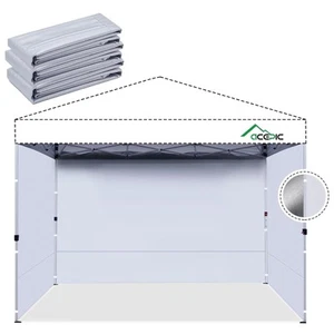 Instant Canopy Tent Sidewalls with Silver Coating for 10x10 Canopy Tent, 300D... - Picture 1 of 7