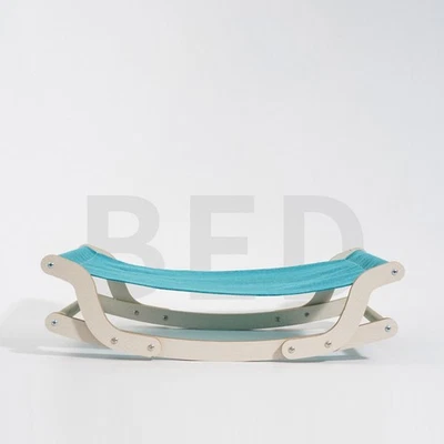 Cat Rocking Chair 4 Season Universal Minimalist Pine Cat Hammock Bed For Pet - Image 1 of 4