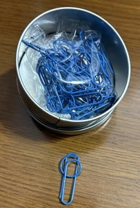 Blaue Büroklammern 20 Stück - Neu - Bild 1 von 1