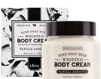 Beekman 1802 Pure Goat Milk Whipped Body Cream "Vanilla Absolute" 8oz New Sealed - Image 1 of 4
