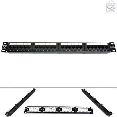 Cat5E 24 Port Way GIGABIT RJ45 Patch Panel 19...