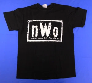 CAMISA WCW NWO ORIGINAL LOGOTIPO BLANCO 1998 TALLA MEDIANA WWE - Imagen 1 de 4