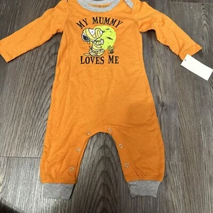 Neu mit Etikett Baby Snoopy Halloween Meine Mama liebt mich Größe 3-6 Monate - Bild 1 von 4