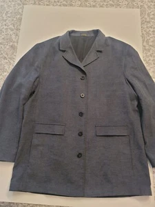 Milano Uomo Jacket Casual Button Down 44R Gray - Picture 1 of 10