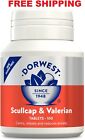 Dorwest Herbs Scullcap & Valerian Calming Tablets for Dogs and Cats, 100 Tablets