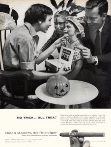 Dutch Masters Cigars 1959: No Trick All Treat anuncio impreso vintage - Imagen 1 de 1