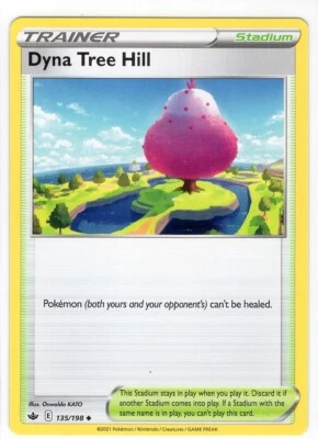 Pokemon TCG Dyna Tree Hill 135/198 Swsh06 Sword & Shield Chilling Reign Regular - Image 1 of 3
