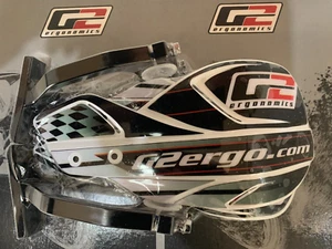 G2 ERGONOMICS XC1MOTO HANDGUARDS WHITE/BLACK - Picture 1 of 1