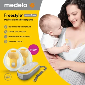 Medela Freestyle Hands-Free Double Electric Breast Pump With App Connectivity - Picture 1 of 13