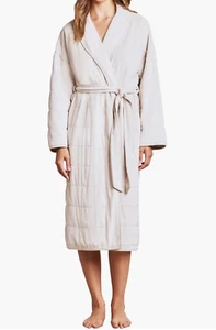 NEW $228 Barefoot Dreams LuxeChic® Unisex Blanket Robe in Stone Size 1 [Small] - Picture 1 of 10