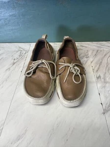 Size 11 M CROCS Men's Boat Shoes Tan - Picture 1 of 7