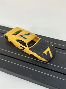 AFX Dodge Daytona Charger Yellow No. 7 Slot Car Body 1/64 DAMAGED - Picture 1 of 6