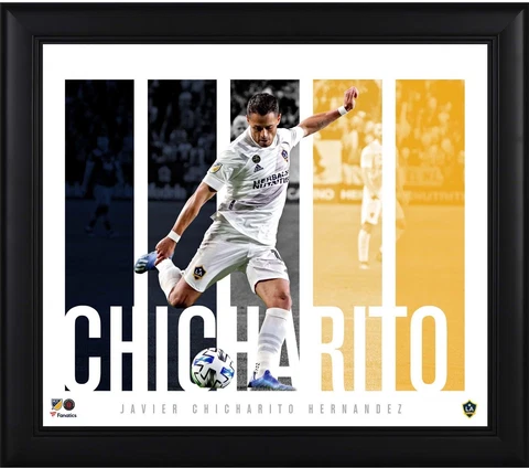 Javier Chicharito Hernandez LA Galaxy Framed 15x17 Player Panel Collage Cover