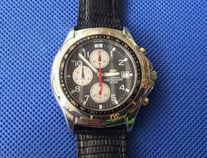VINTAGE  PRYNGEPS  CALIFORNIA  CHRONOGRAPH 10 ATM  DIAL QUARTZ  WATCH. - Picture 1 of 10