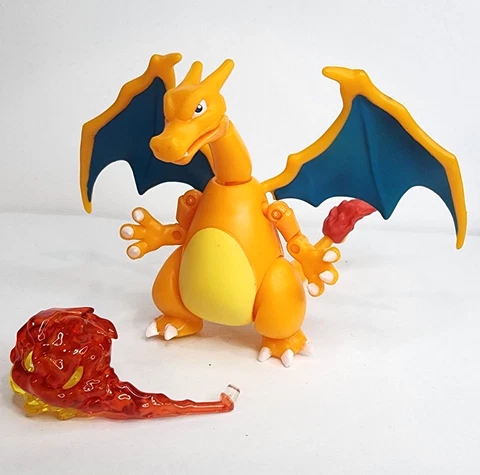 2019 Pokemon Shodo 3" Charizard Poseable Figure w/ Fire #3 Bandai ShoPro Japan Cover