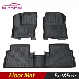 TPE Rubber Car Floor Mats For 13-19 Ford Escape & 13-18 C-Max Cargo Liner 3pcs - Picture 1 of 11