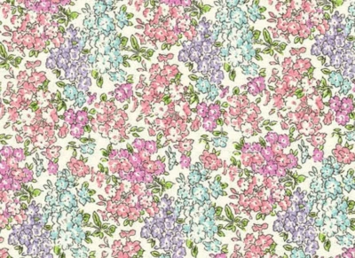 Tela de algodón para césped Tom Liberty Tana rara | Edredón de retazos florales azul y rosa Foto 1 de 2