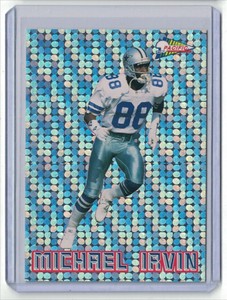 1993 Pacific Silver Prism Circular Michael Irvin Dallas Cowboys #88