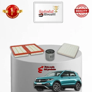 KIT TAGLIANDO 3 FILTRI VW T-CROSS 1.0 TSI 85KW 115CV DAL 2018 -> - Imagen 1 de 1