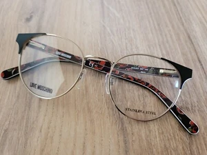 LOVE MOSCHINO MOL527 Edelstahl & Acetat Clubmaster Brillengestell - NEU - Bild 1 von 11