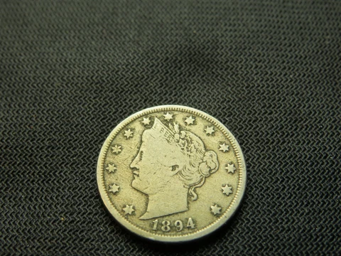 1894 Liberty V  Nickel  VG details, some reverse  solder US type coin scarcer Cover