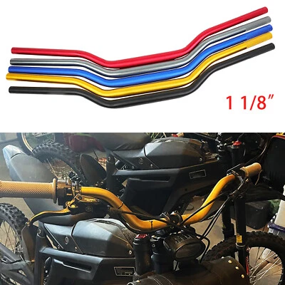 For Suzuki RMZ450 RMZ250 DRZ400S 1-1/8" 28mm Fat Handlebar Dirt Bike Handle Bar - Image 1 of 4