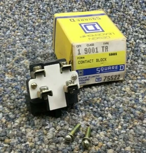 Square D Company Series A Contact Block 75522 Type TA - Picture 1 of 2