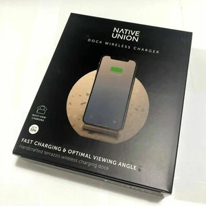 Native Union 10W Fast Charging Versatile Stand Dock Wireless Charger Terrazzo - Picture 1 of 14