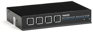 Black Box Secure Single-Head DVI-I USB KVM Switch 4 Port! EAL4+ zertifiziert! - Bild 1 von 3