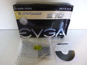 NVIDIA EVGA GeForce 210 512-P3-1213-LR 512MB DDR2 GPU PCI-E Graphics Card - Picture 1 of 12