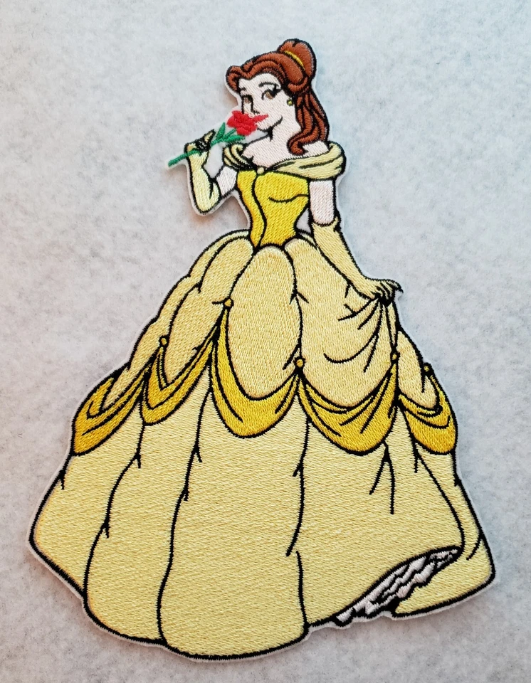 Belle Princess DIY 7-inch Iron on Embroidered Applique Patch Foto 1 de 1