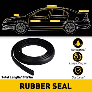 Rubber Seal Trim Prevent Water Leakage Windshield Sunroof Roof Top Window 10FT - Bild 1 von 16