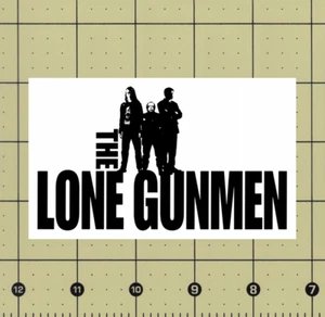 CUSTOM MADE COLLECTIBLE THE LONE GUNMEN TV SHOW LOGO MAGNET (4⅝"x2¾") x-files - Picture 1 of 1