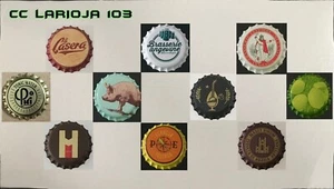 CHAPAS TAPÓN CORONA DISTINTAS MARCAS ABIERTAS 10 UNDS. - Imagen 1 de 1