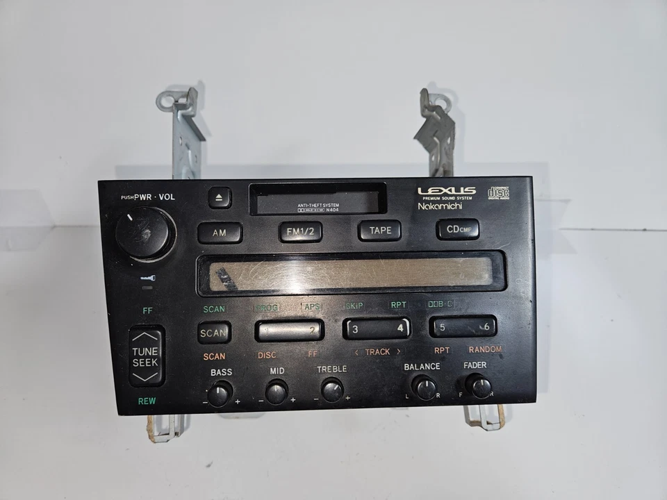 1993-1997 LEXUS GS300 RADIO RECEIVER STEREO CASSETTE PLAYER OEM, 86120-3A280 - Image 1 of 4