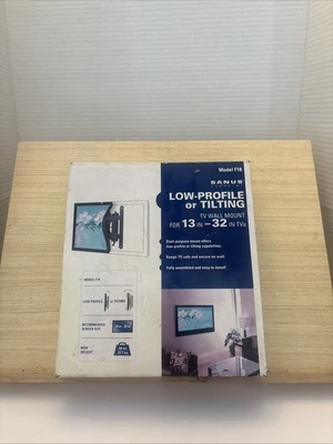 Soporte de pared inclinable para TV de 13"-32" hasta 50 lb de bajo perfil Foto 1 de 2