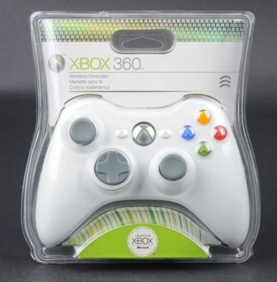 2007 Microsoft Xbox 360 Wireless Controller White OEM Authentic NEW Sealed - Image 1 of 4