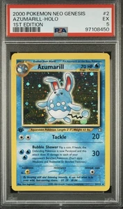 Azumarill - Holo 2/111 NM-MT 1st Edition PSA 5 Pokemon Neo Genesis - Picture 1 of 2