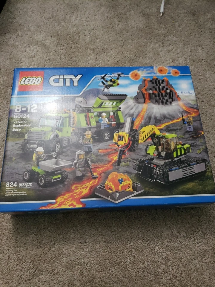 LEGO CITY: Volcano Exploration Base (60124) – Brand New, Factory Sealed - Image 1 of 4