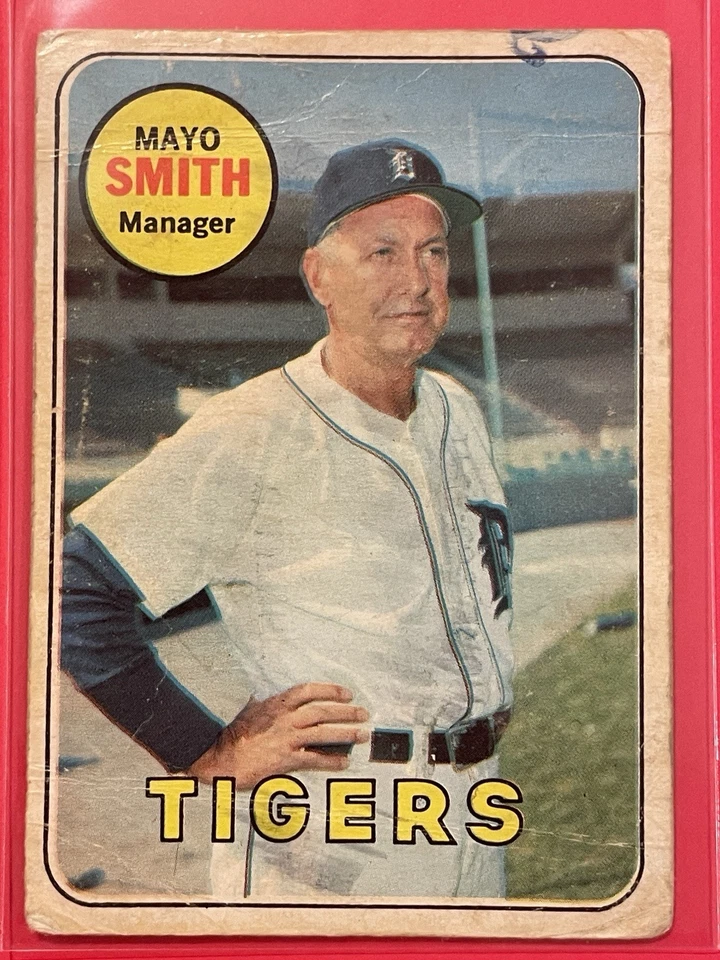 1969 O-Pee-Chee Mayo Smith #40 Vintage Baseball Detroit Tigers - Image 1 of 2