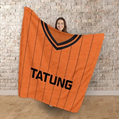 Wolverhampton Retro 1982 Home Football Shirt Personalised Fleece Blanket - Image 1 of 4