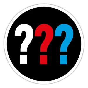 Die Drei Fragezeichen Logo Sticker Aufkleber Sticker, max. 10 x 10 cm - Bild 1 von 7