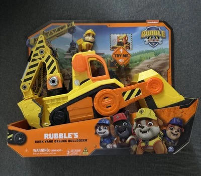 Bulldozer de lujo PAW Patrol Crew Rubble's Bark Yard con luces y sonidos (limitado) Foto 1 de 3