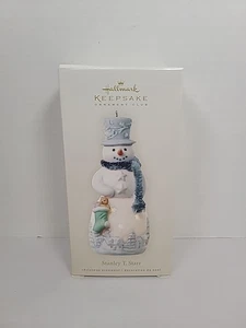 2008 STANLEY T. STARR Snowman Ornament Club Exclusive Hallmark Keepsake - Picture 1 of 3