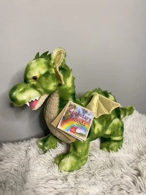 Aurora Legendary Friends Vollenth Green Dragon 18” Gold wings Mythical NWT - Image 1 of 3