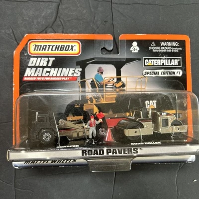 ROAD PAVERS         1998 MATCHBOX DIRT MACHINES SPECIAL EDITION    1:64 DIE-CAST - Image 1 of 4