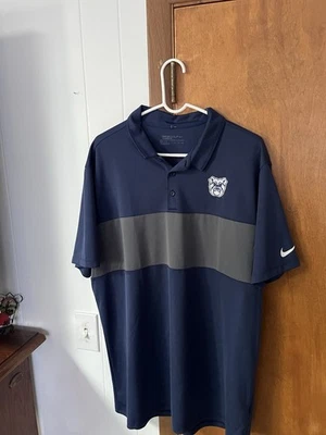 Butler Bulldogs Men's Nike XL Basketball Polo Blue Short Sleeve - Image 1 of 2