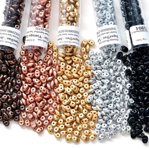 SuperDuo Glass Beads for Jewelry Making - 900+ Bead Kit of 2-Hole Bracelet Be... - Picture 1 of 7
