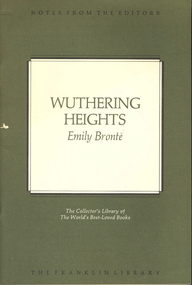 Notes from the Editors - Franklin Library - Emily Bronte - Wuthering Heights Foto 1 de 1