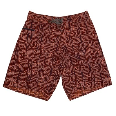 Patagonia Wavefarer Board Shorts Para Hombres 32 Bañadores Bolsillo Abstracto Deletrear Foto 1 de 4
